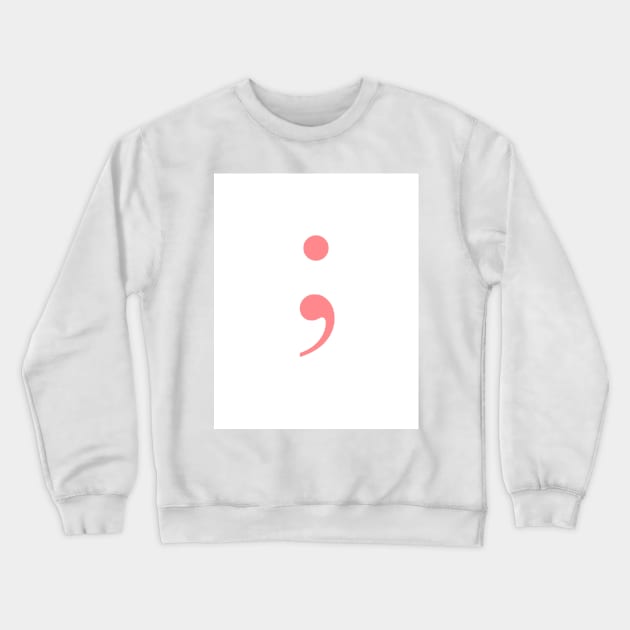 Semicolon Crewneck Sweatshirt by ZoeBaruch